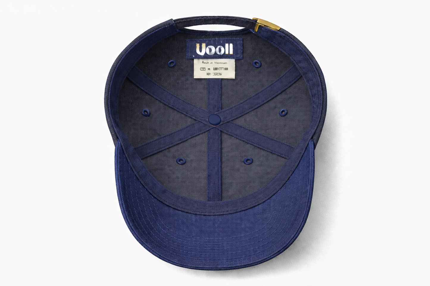 Uooll Atlas / Contrast 6-Panel Ball Cap_Anthracite · Dress Blues