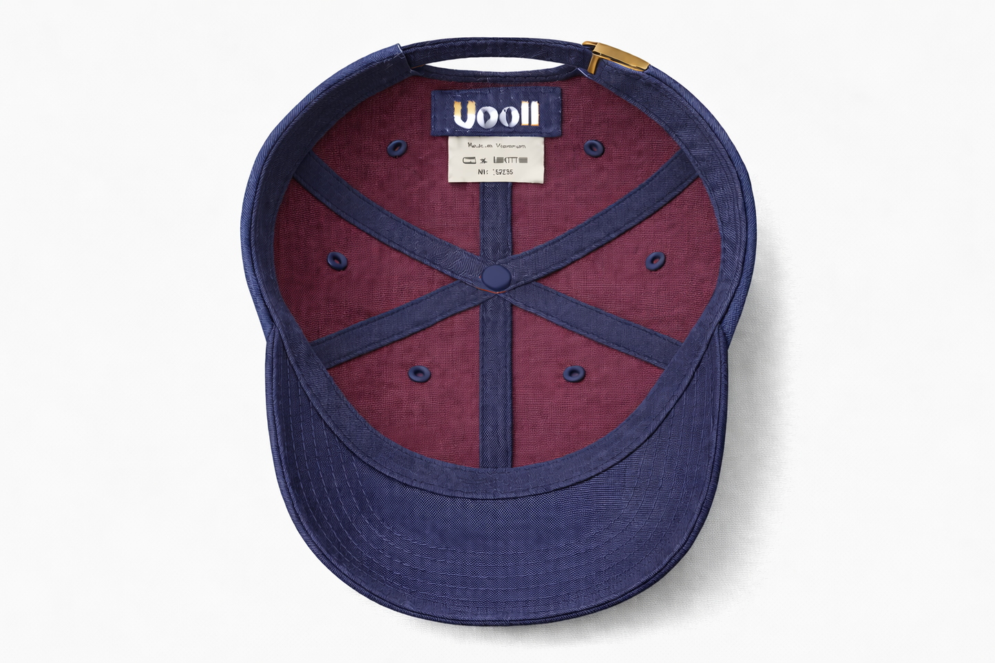 Contrast 6-Panel Ball Cap_Zinfandel · Dress Blues