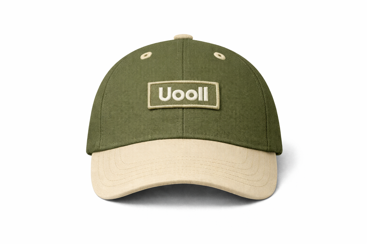 Contrast 6-Panel Ball Cap_Olive Branch · Pale Khaki