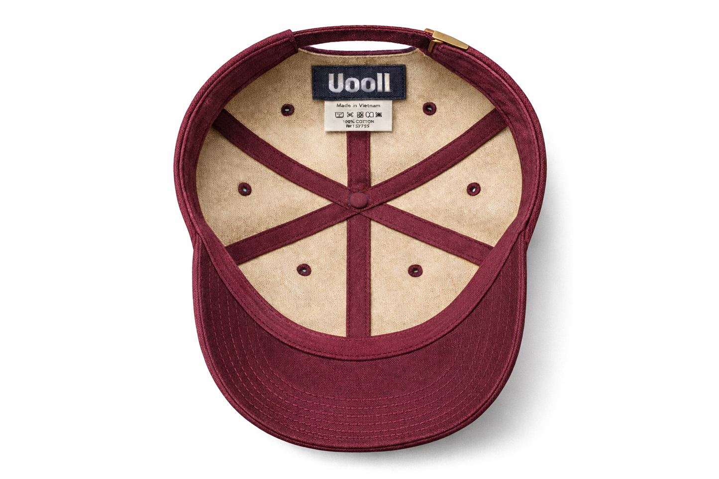 Uooll Atlas / Washed 6-Panel Ball Cap_Nubuck Pale Khaki · Zinfandel 