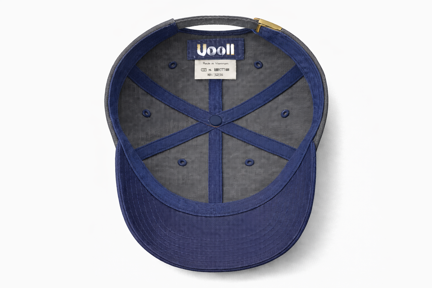 Uooll Atlas / Contrast 6-Panel Ball Cap_Steel Gray · Dress Blues 