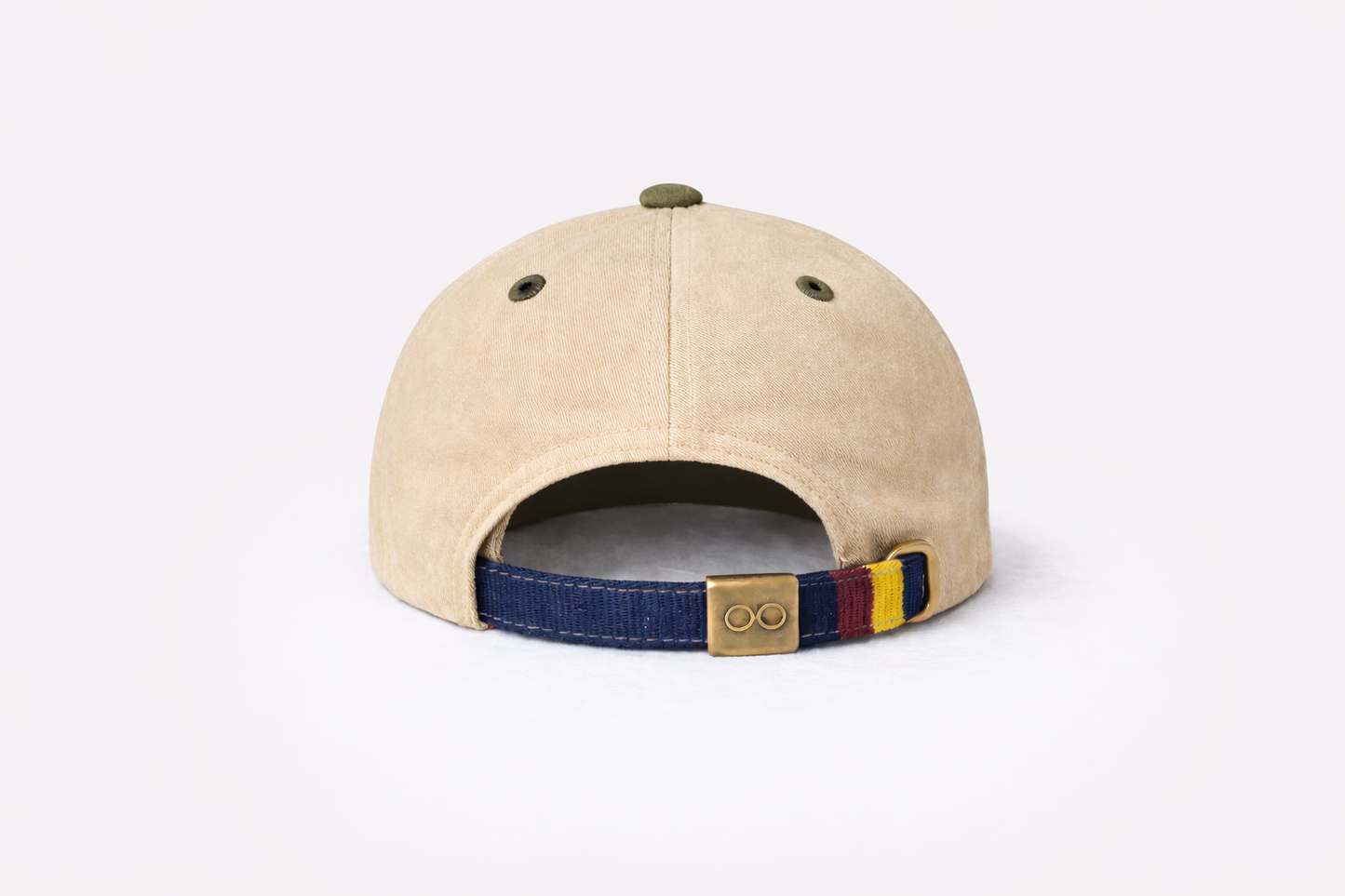 Uooll Atlas / Washed 6-Panel Ball Cap_Nubuck Pale Khaki · Olive Branch 