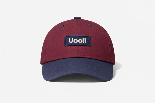 Uooll Atlas / Contrast 6-Panel Ball Cap_Zinfandel · Dress Blues