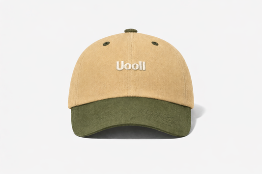 Uooll Atlas / Washed 6-Panel Ball Cap_Nubuck Pale Khaki · Olive Branch