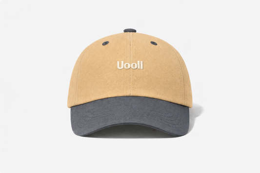 Uooll Atlas / Washed 6-Panel Ball Cap_Nubuck Pale Khaki · Steel Gray