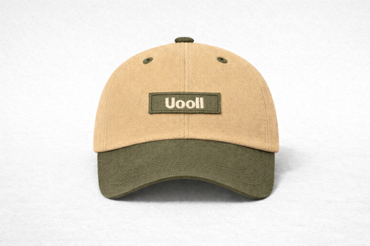 Uooll Atlas / Washed 6-Panel Ball Cap_Nubuck Pale Khaki · Olive Branch 